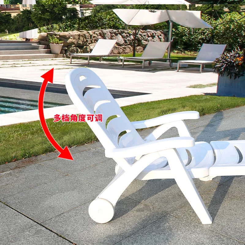 Outdoor beach lounge chair folding chair outdoor courtyard balcony   lunch break