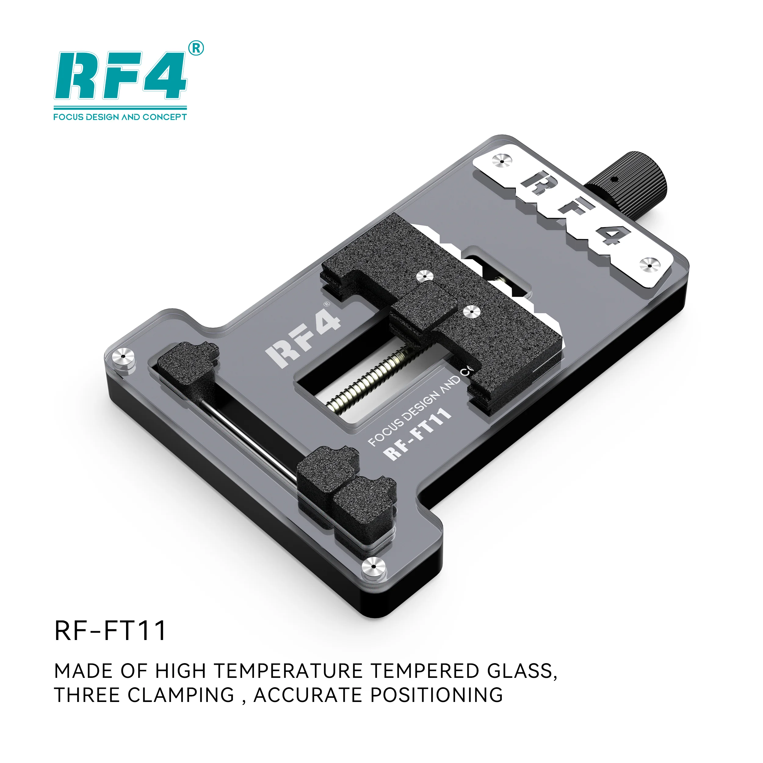 RF4 FT11 Mobile Chip Motherboard Fixture/Mobile PCB Clamp/Mobile PCB plate/Chip/CPU/IC operation Fixture/temperature resistance