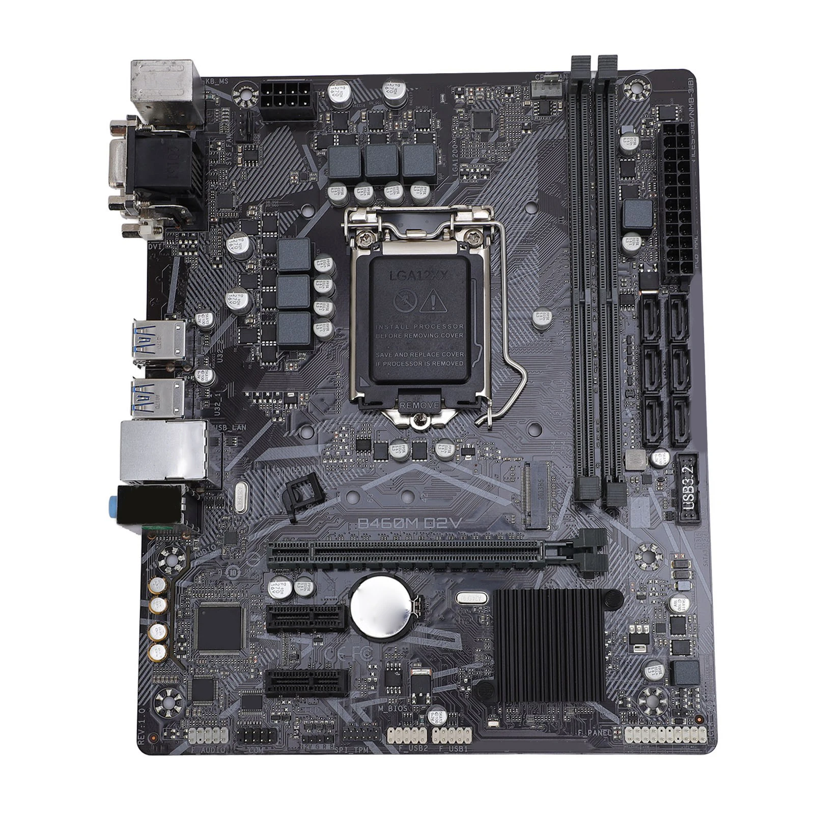 

Motherboard DVI VGA Outputs 1xM.2 Slot DDR4x2 DIMM M ATX Desktop Computer Motherboard for LGA 1200 6xSerial ATA III for Design