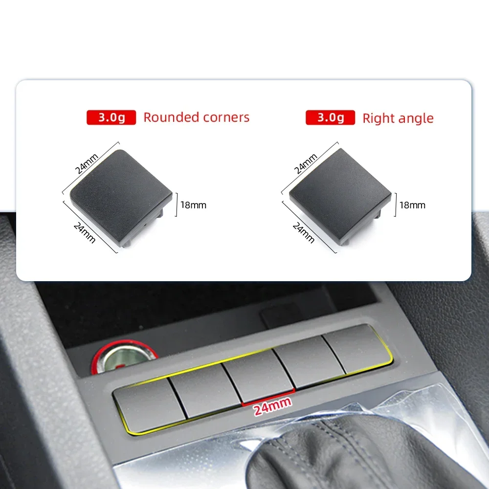 1K0959623D Side Middle Dummy Switch Blind Button Decorative Dustproof Cover for VW Jetta MK5 6 Golf 6 GTI Touran Eos 1K0959623C