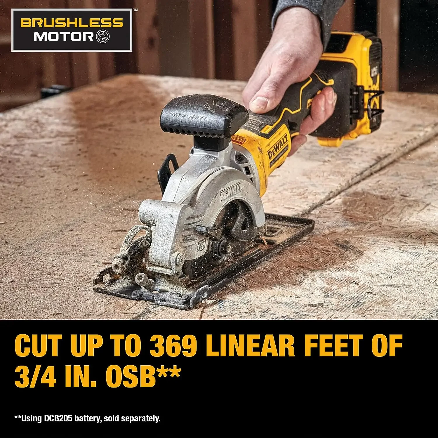 DEWALT DCS571 ATOMIC™ Brushless Cordless Compact 115MM(4-1/2 in.) Circular Saw 18V Lithium Power Tools Bare Tool