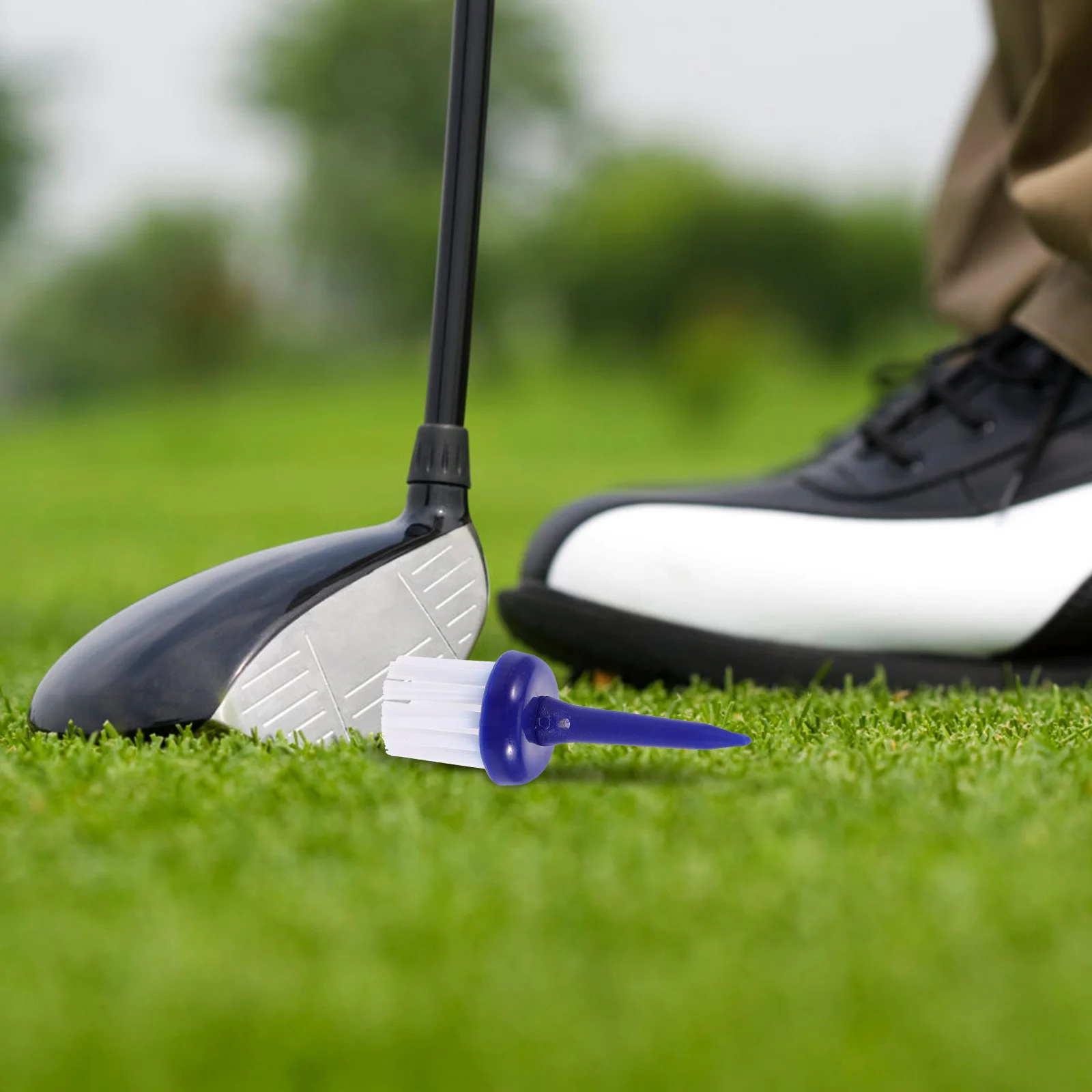 

5Pcs Golf Brush Premium Golfing Bases for Tee and Ball Storage Reliable Golf Mat Holder for Outdoor Practice and Professional