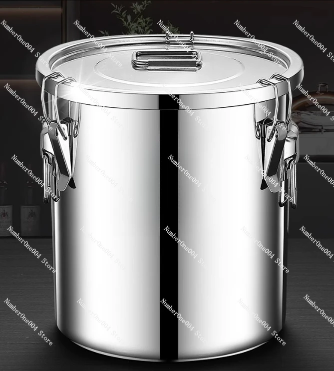 

Герметичное ведро для риса, 21 л/33 л, контейнер для хранения продуктов, нержавеющая сталь 304