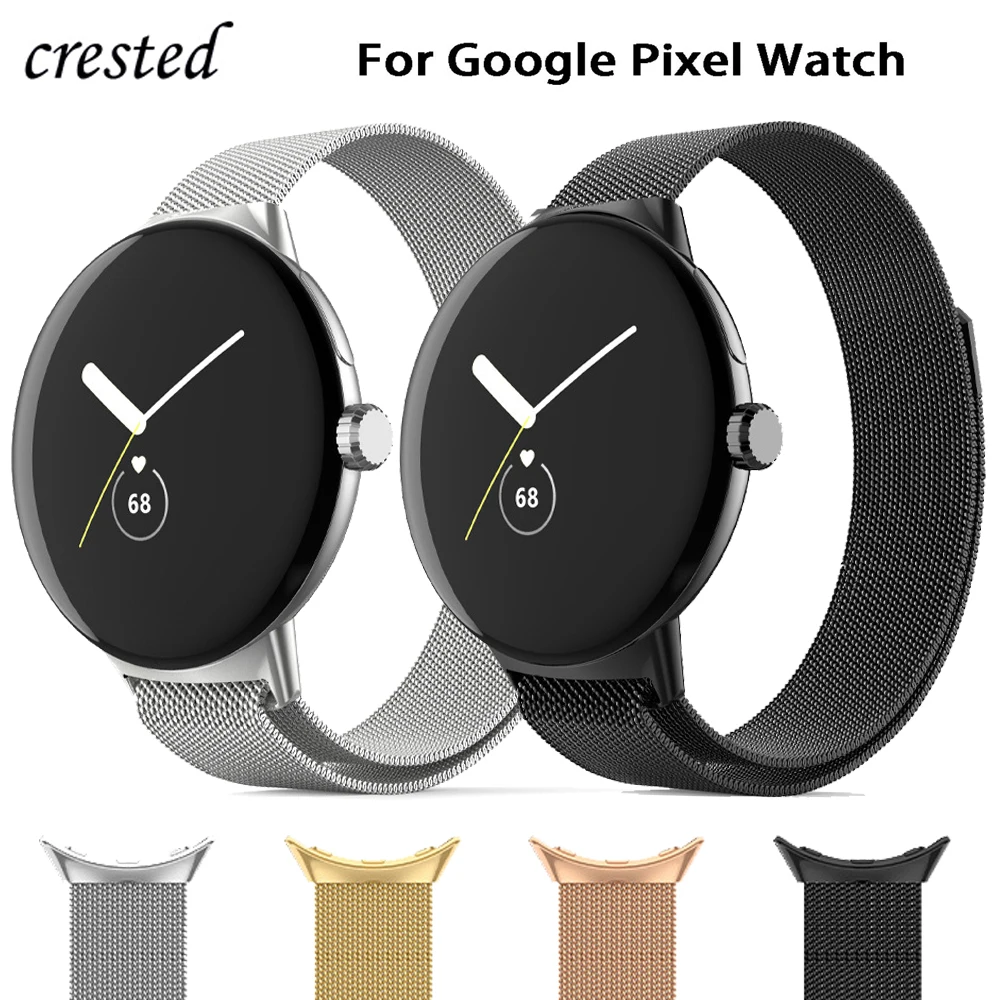 Milanese Loop For Google Pixel Watch Strap SmartWatch accessories Metal stainless steel men bracelet correa for Pixel Watch Band