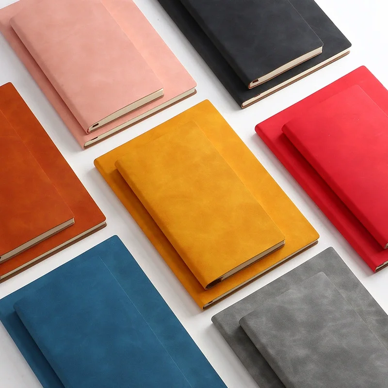 A5 Soft Leather Notebook With 100 Inner Pages, Waterproof Cover And Comfortable Touch