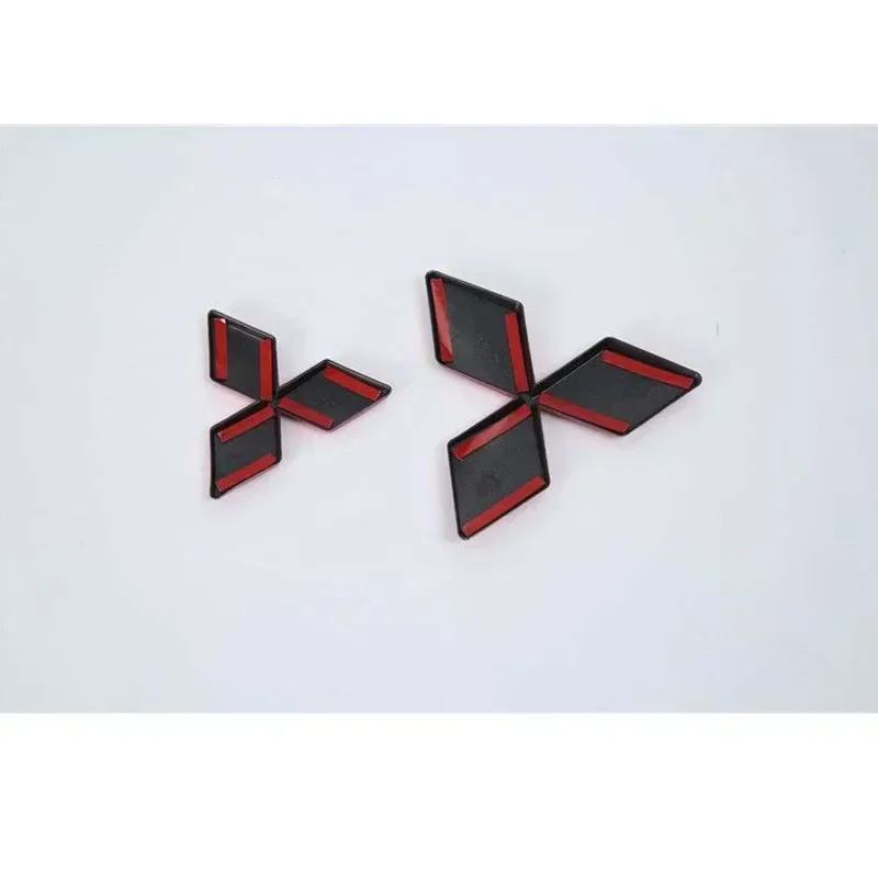 Car Front Grille Badge Decal Cover Rear Trunk Emblem Sticker for Mitsubishi Outlander 2016 Eclipse Cross 2018 Auto Accessories