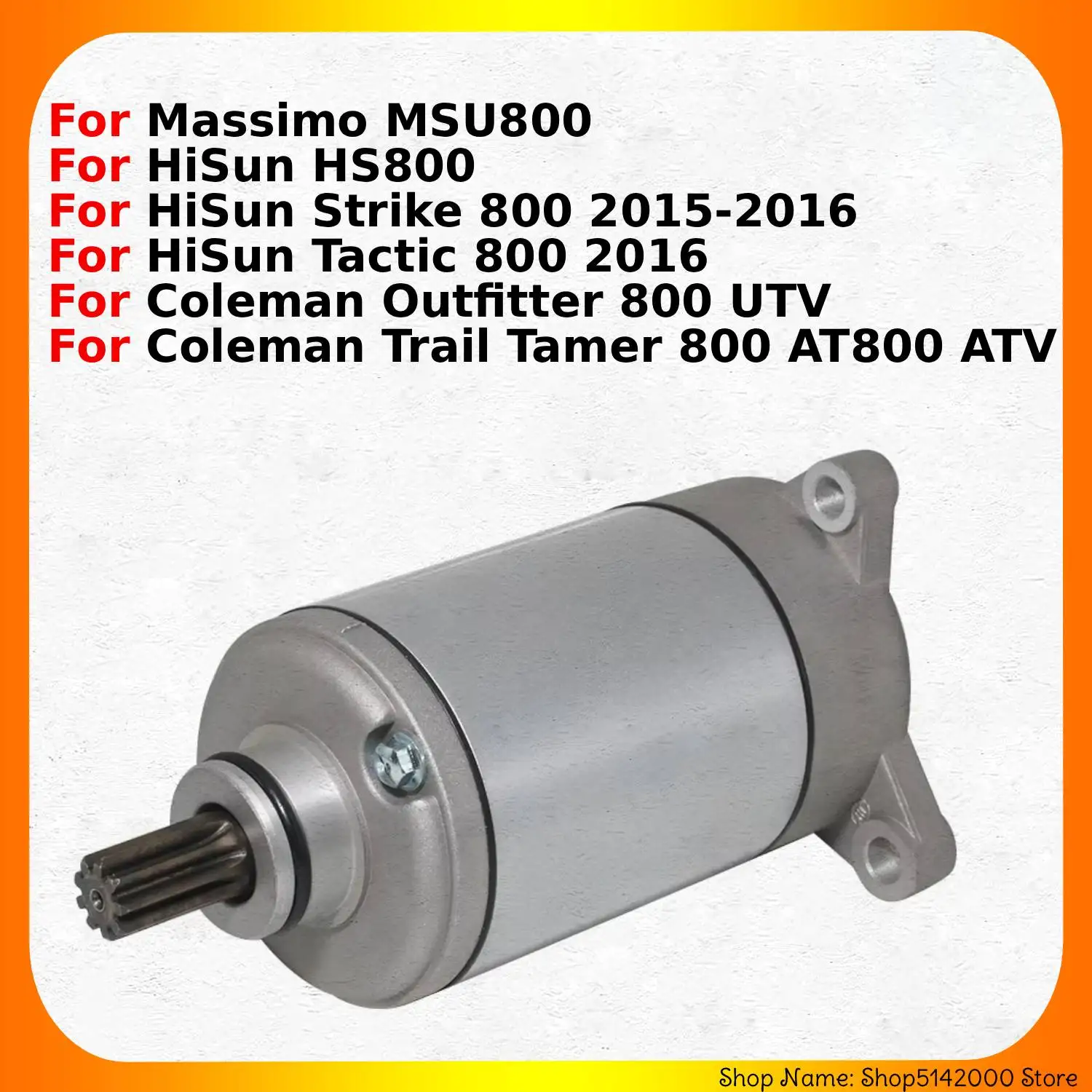 Motorcycle Starter Motor For Massimo MSU800 HiSun HS800 Strike 800 Tactic Coleman 800  AT800 ATV UTV P010000312000000 Moto Parts