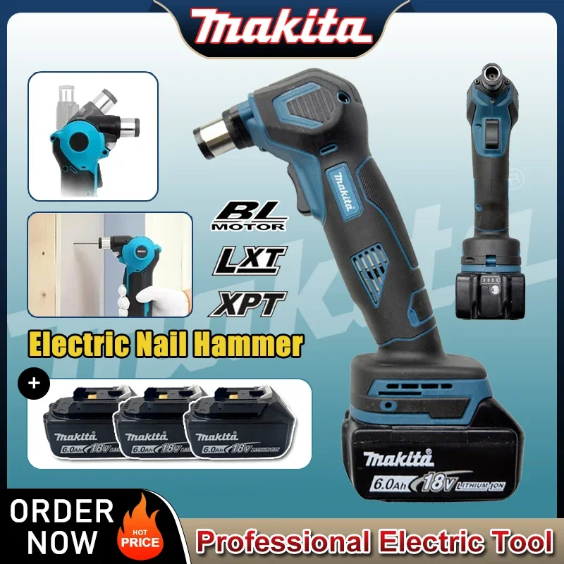 

Аккумуляторный электрический гвоздезабиватель Makita (19000 об/мин) для 18В аккумуляторов, ручной электроинструмент