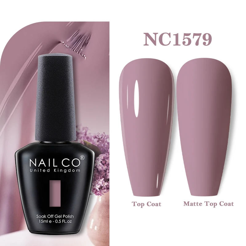 NAILCO 15ml Serie Verde Smalto per unghie gel di colore scuro Ibrido duraturo per base opaca Top Coat Manicure Soak Off UV LED Nail Art Gel