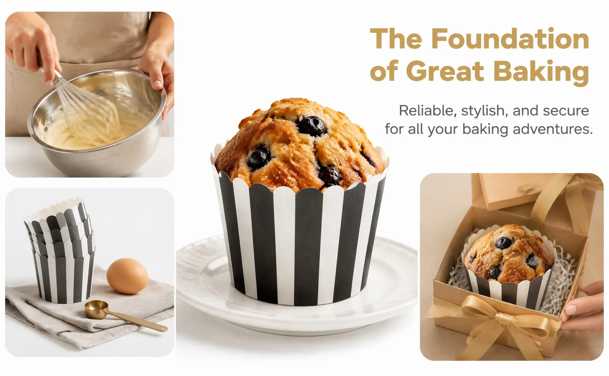 100Pcs Paper Cake Cups Food Grade Disposable Baking Cups for Cupcakes Muffins Desserts Elegant Patterned Bakery Packaging Boxes
