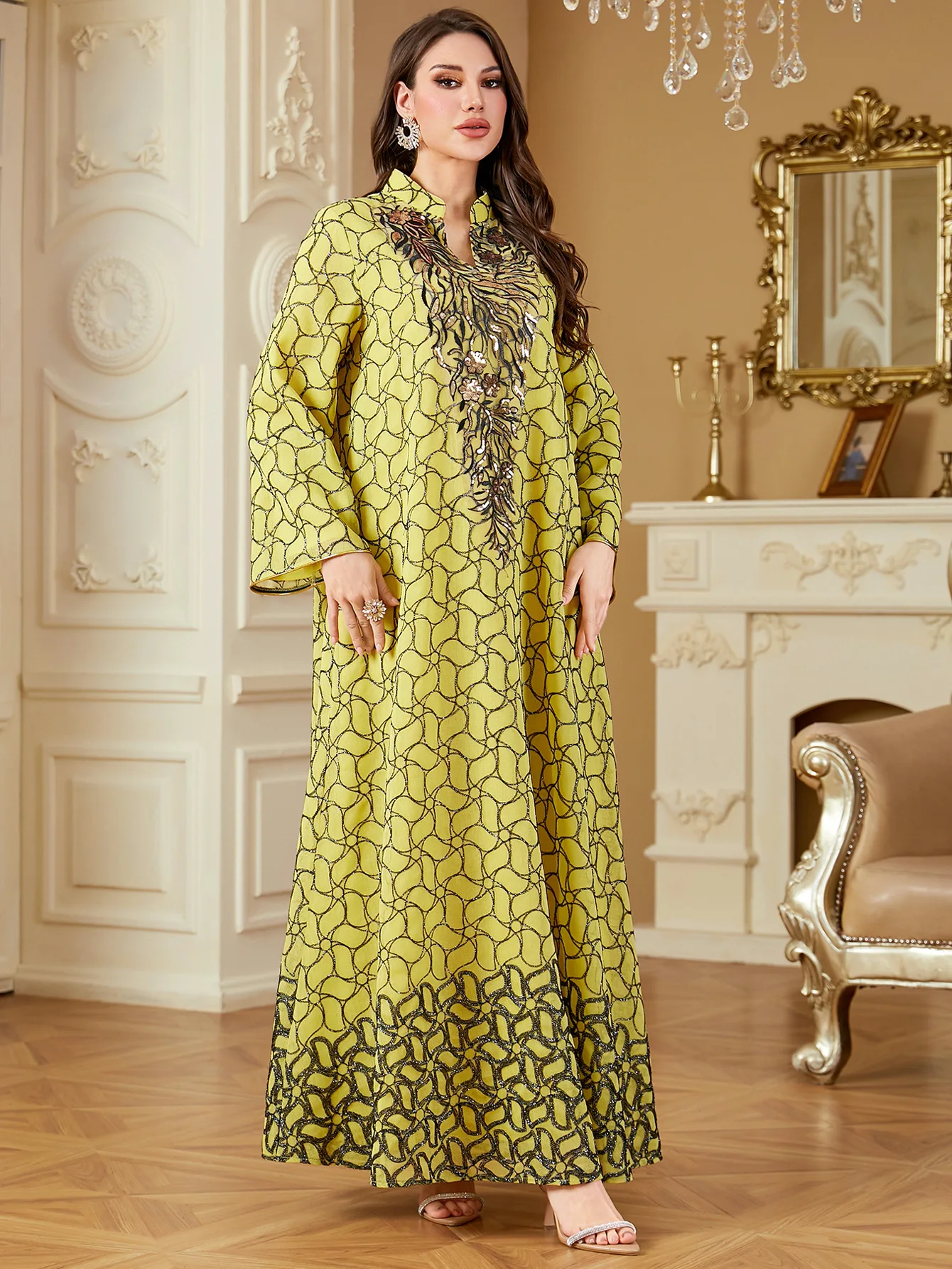 Eid femmes Robe broderie musulmane Abaya robes Largos Caftan Jalabiya Ramadan robes longues dubaï caftan arabe longue Robe 2025