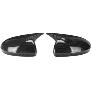 Sylphy 2020-2023 용 Nissan Altima Sentra 2019-2023 용 페어 윙 미러 캡 자동차 사이드 백미러 커버 광택 블랙/카본