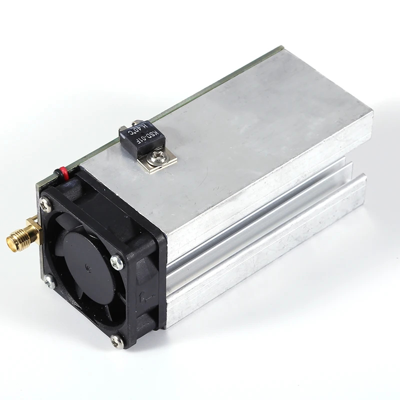 RF Power Amp 600-1100MHz Gain=30dB Pout=8W with Heat Sink RF Amplifier AMP Amplifier for Ham Radio