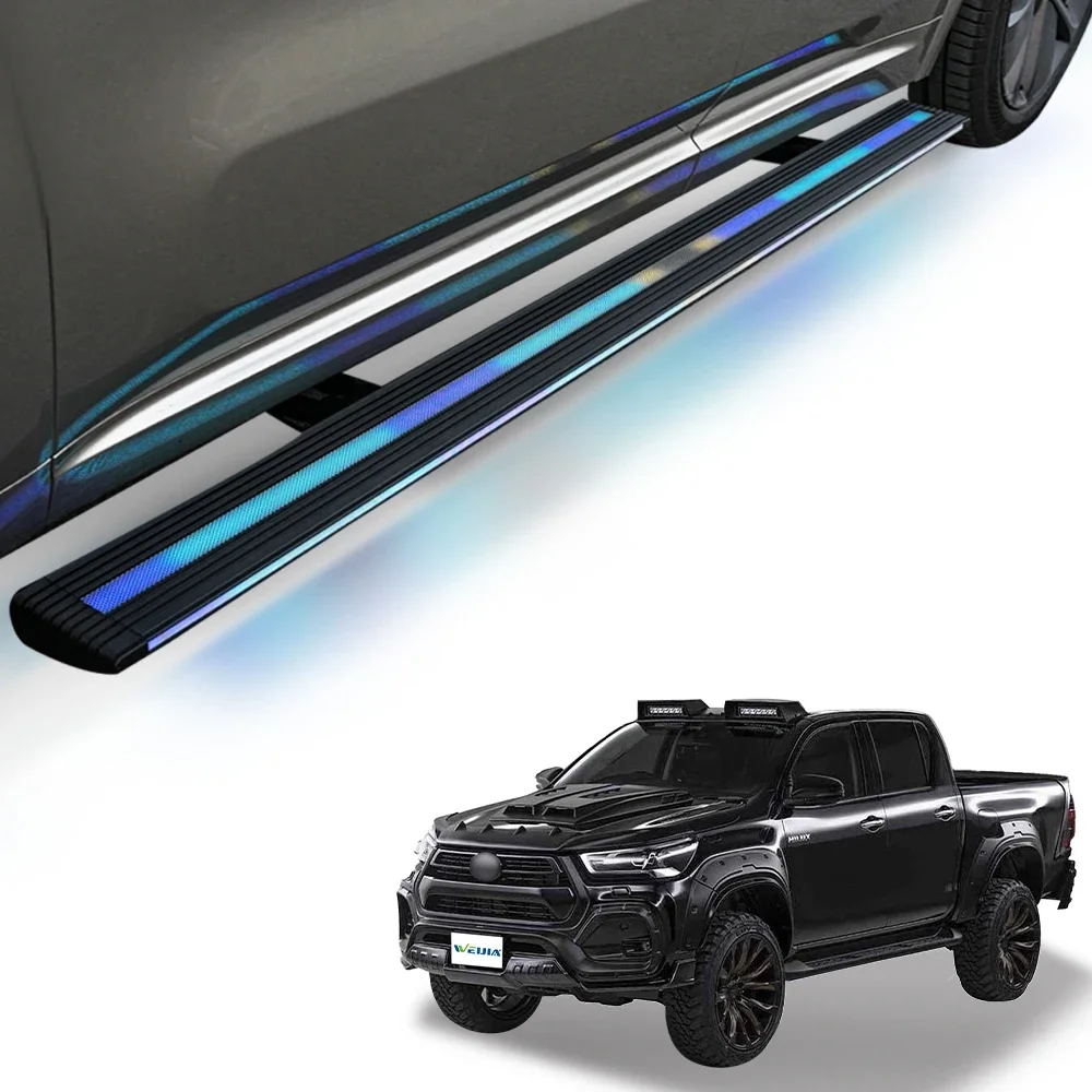 WEIJIA Electric Direct Manufacturer 16-23 Toyota HILUX REVO Auto Accessories Power Running Boards FRONTLANDER Side Steps Truck