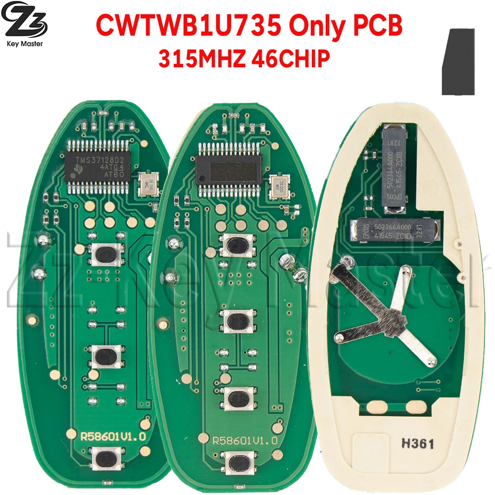 

Zz CWTWBU735/729 315MHZ 46CHIP Автомобильный ключ-пульт (только плата PCB) для Nissan Altima, Rogue, Versa, Maxima, X-Trail, Tiida, Armada, Pathfinder