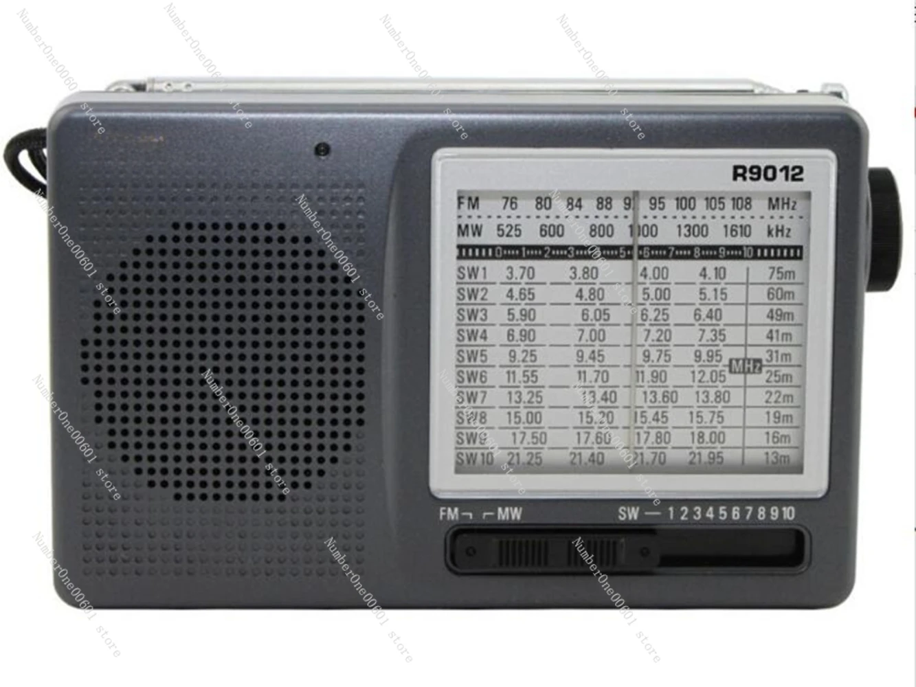 R-9012 FM/AM/SW Radio 12 Bands Portable Receiver Radio High Sensitivity Selectivity Low Noise FM/AM/SW Radio