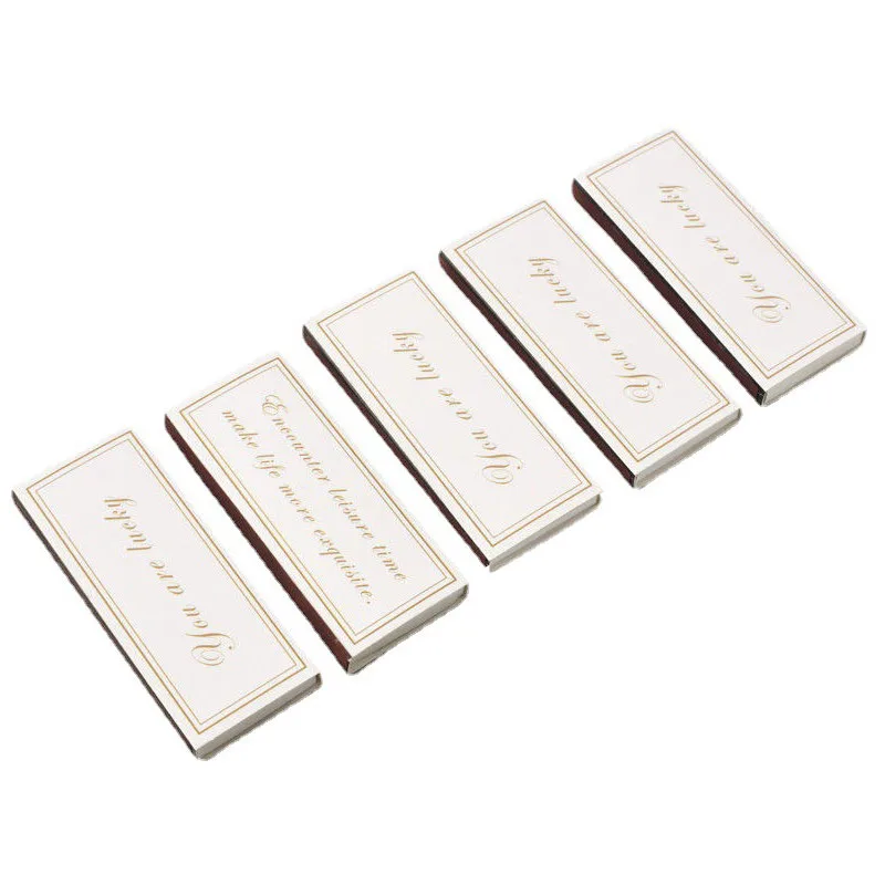 50 صندوقًا معبأة من مبخرة عصا الثقاب البيضاء ولاعة شمعة صندوق عتيق رائع يتطابق مع مجموعة الهدايا الإبداعية #1