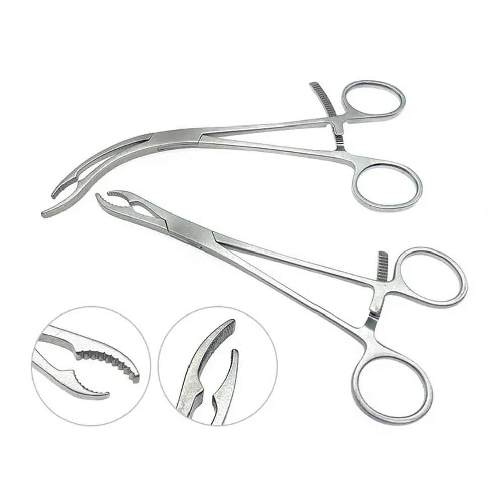

Ankle Bone Holding Forceps Straight Curved Orthopedics Instruments Bone Surgical Forceps