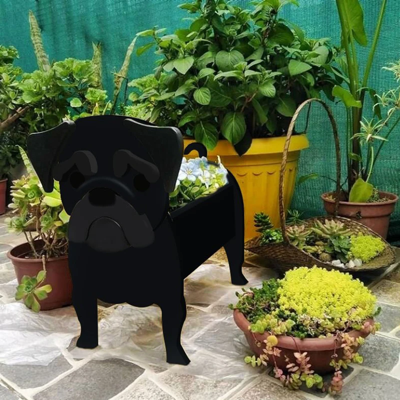 1pc Home Garden Decoration Cute Cartoon Dog Image Flower Pot Vip Corgi Bigger Animal Flower Pot Diy Cute Plant Container