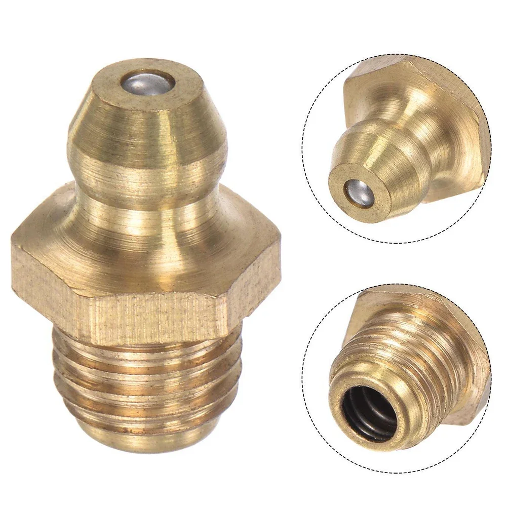 5 Stücke Messing Gerade Hydraulische Fett Fitting Werkzeug M8 X 1mm Gewinde 16 Mm Höhe Fett Nippel Maschine Werkzeug liefert