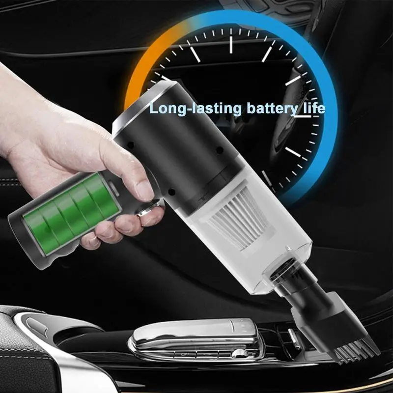 211g Electric Vacuum Cleaner ABS Auto Robot Strong Suction Powerful Cleaning Machine Car Accessories For Car Home Offices