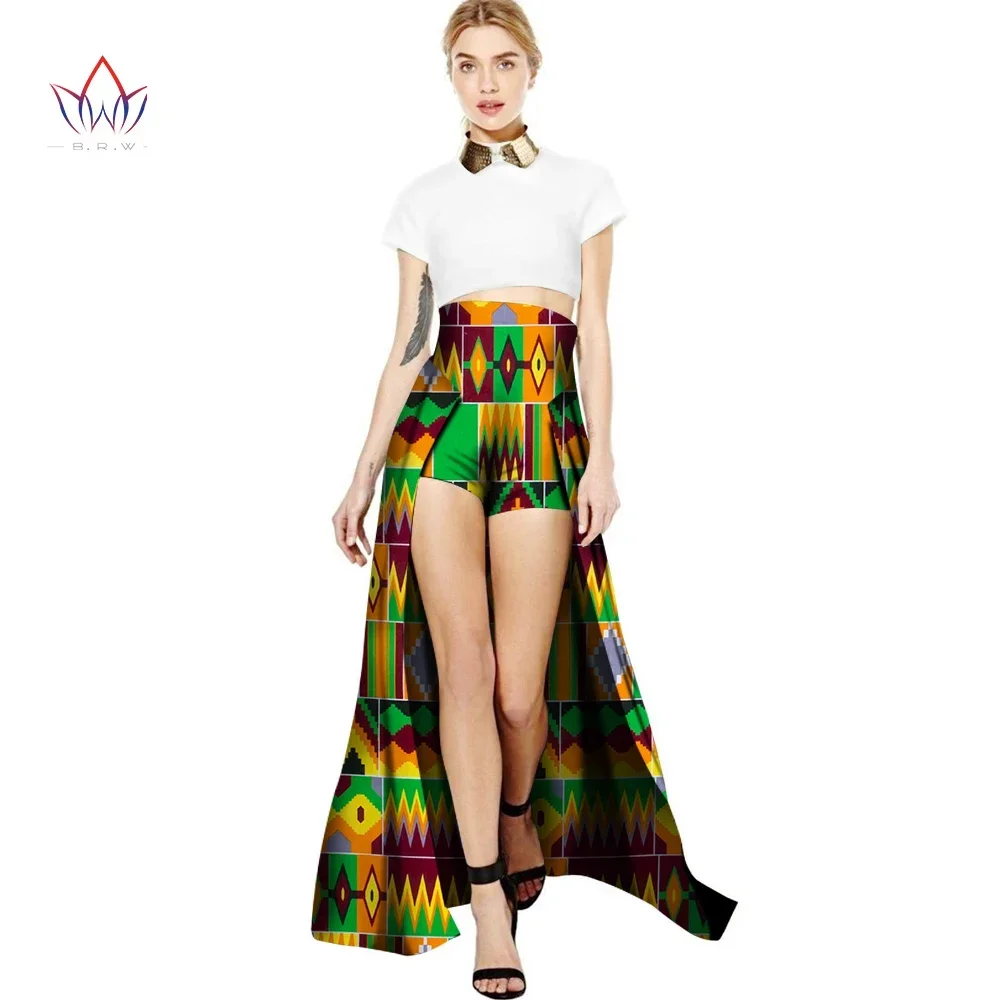 Africa Style High Waist Shorts Dashiki Fashion Trailing Shorts African Clothing for Girl Bazin Sexy Clothes for Party WY2948