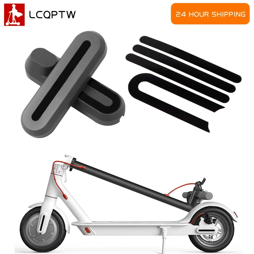 For Xiaomi Mijia M365 pro Electric Scooter Parts Accessories Rear Wheel Tyre Cover Hubs Protective Shell Case Black Sticker