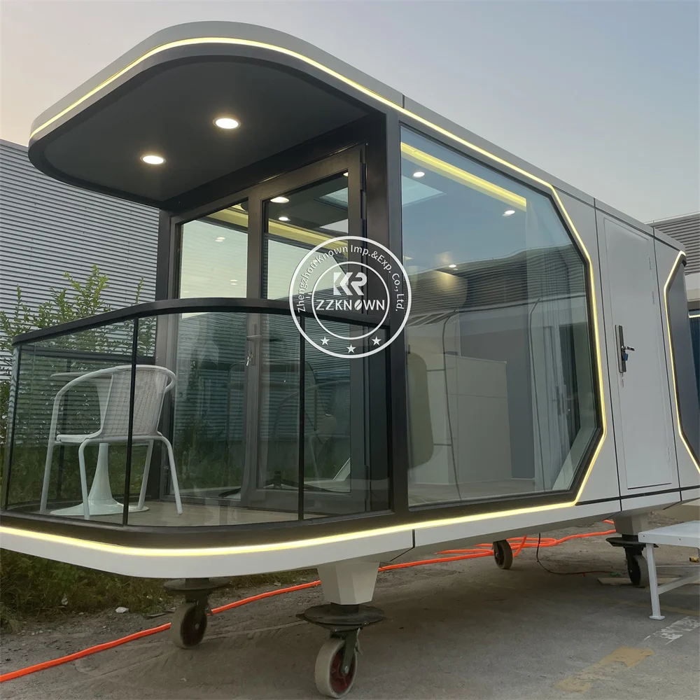 Factory Direct Supply Luxury Modular Modern Prefab Prefabricated House Tiny Home Office Space Apple Capsule Room Cabin For Sale
