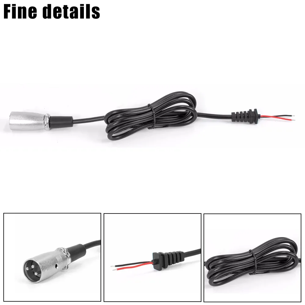 Electric Scooter Line Charger Power Adapter Output Line Battery Charge Cable with 3-Pin XLR Sket Connector For E-bike Wheelchair