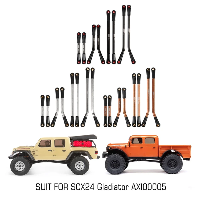 Scx24 Jeep Gladiator Upgrades | Stainless Steel Upgrade Parts - Steel High  4 Set - Aliexpress