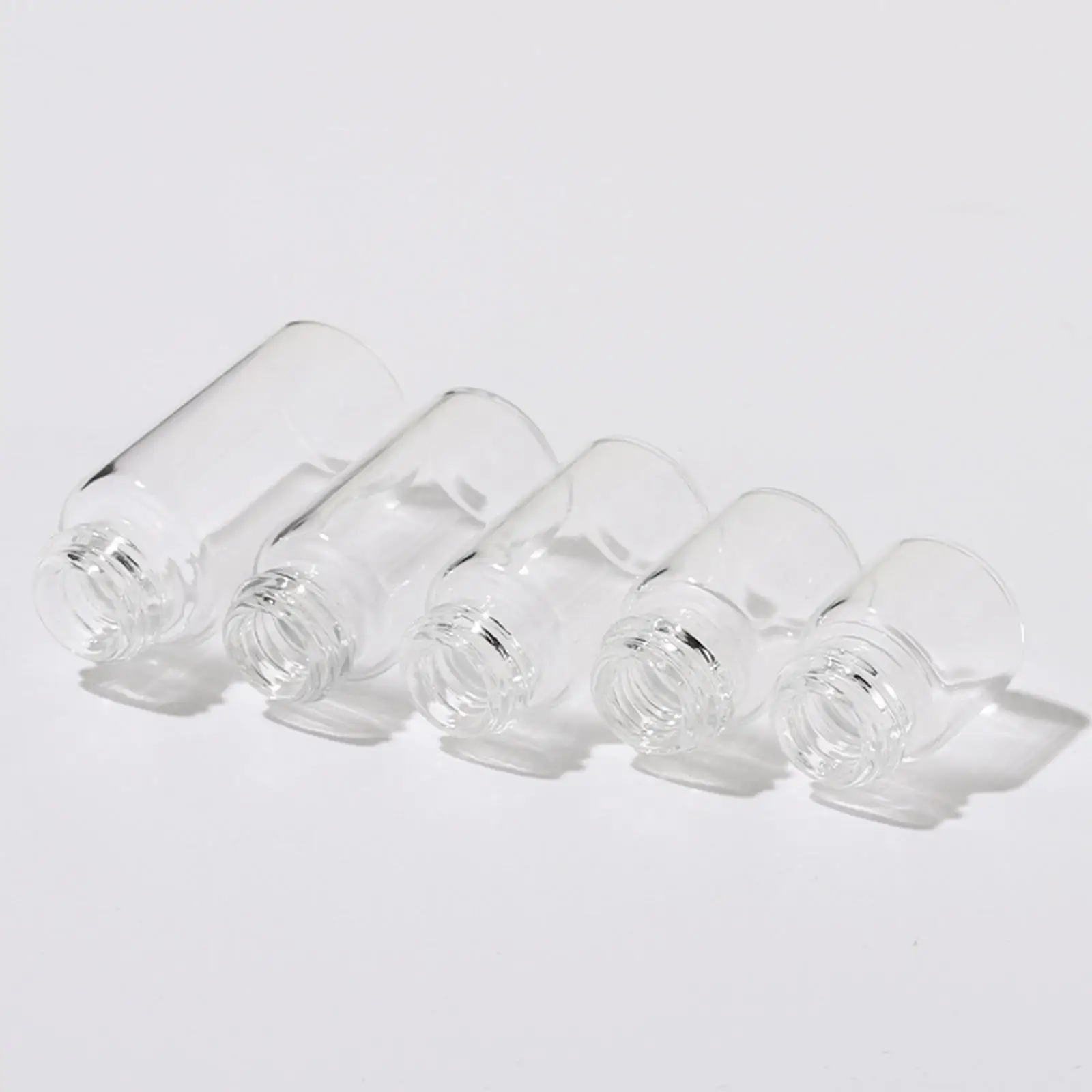 유리 점적기 포함 빈 유리 드로퍼 병 20개 액체 추출물 헤어 오일용 리필 가능 디스펜서 바이알