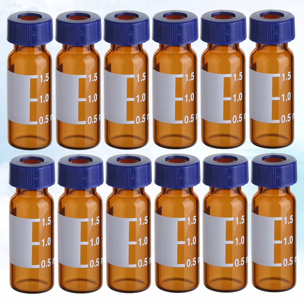 

100 Pcs Storage Bottles Amber Chromatography Vials Sampling Sample Glass