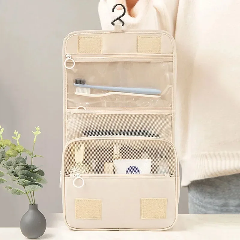HOMEFISH Multifunktionale Haken-Waschtasche, Tragbare Kosmetik-Aufbewahrungstasche für Reisen – Detail 5