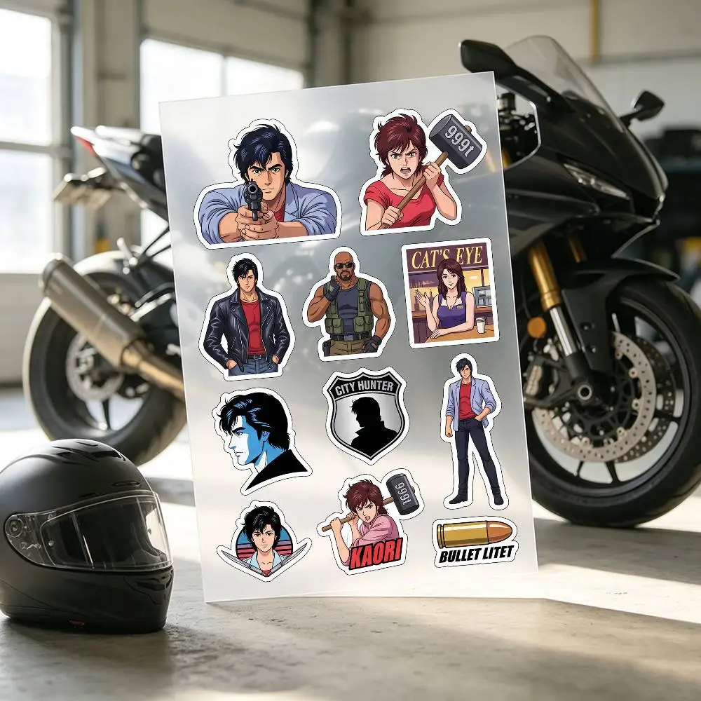 Popular Anime C-City Hunter Stickers Auto Body Bumper Windows Motorcycle Laptop Walls Vinyl Decal Car Tuning Accessories