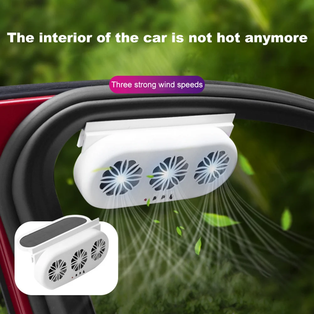 

Portable Summer USB Car Exhaust Fan Cooling Air Vent Odor Removal Electric Fan Car Interior Temperature Control Air Circulation