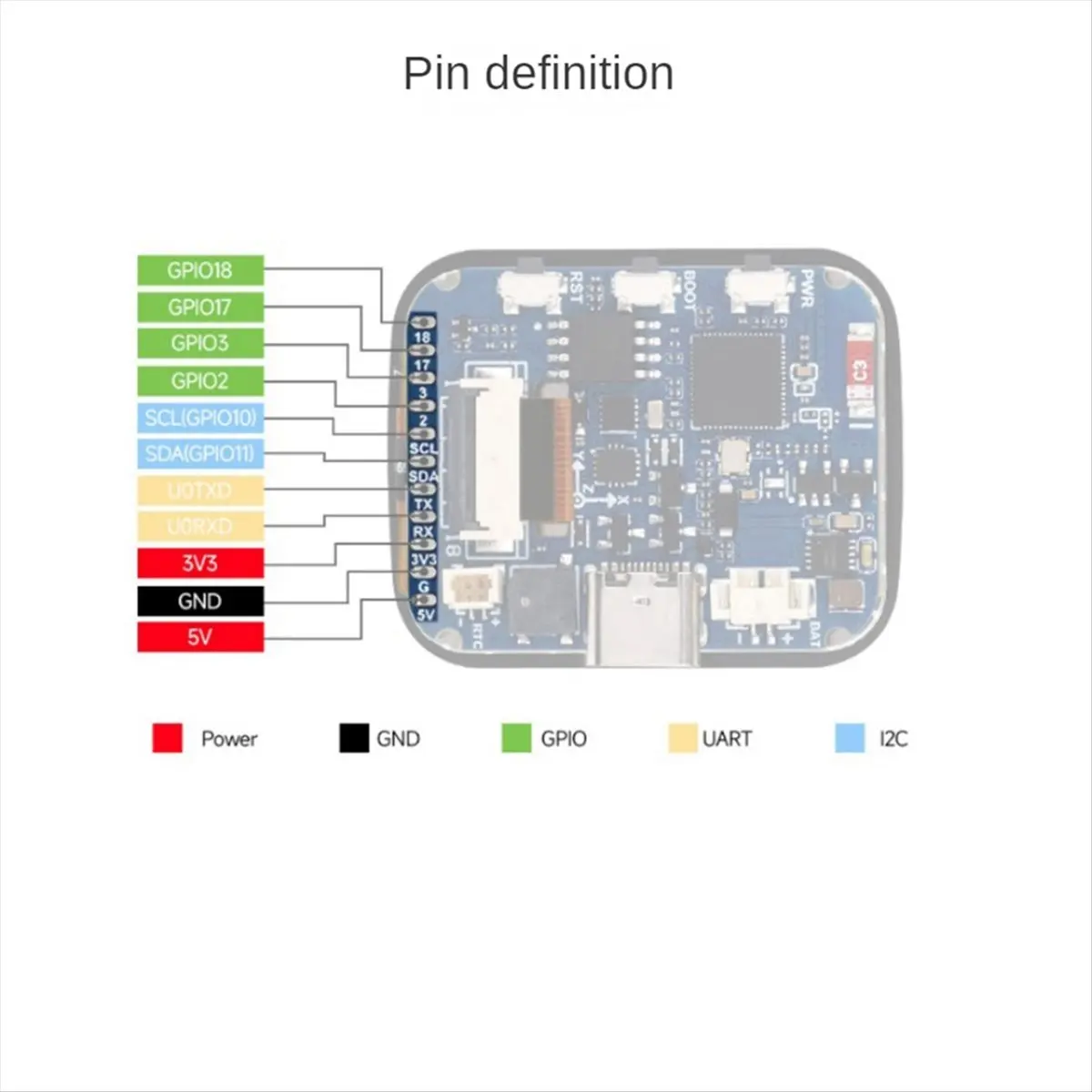 

(ABDH) ESP32-S3 1.69-Inch Touch LCD Display Microcontroller Development Board 240x280 ST7789V2 3-Axis Acceleration