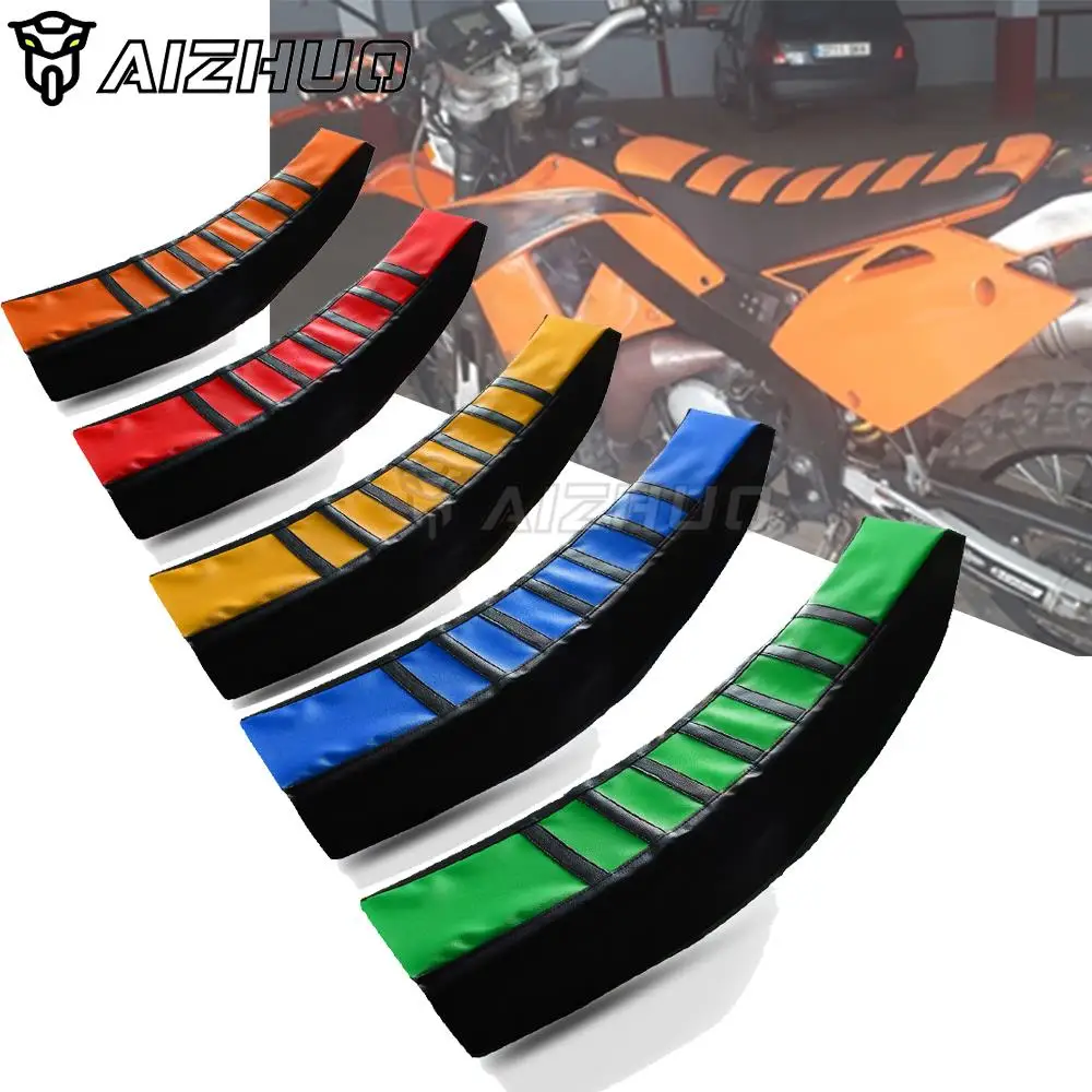 Dirt Bike Rubber Motorcycle Striped Soft-Grip Gripper Soft Seat Cover For YAMAHA DT230 XTZ125 XTZ250 XT250X XTZ 125 250 XT250 DT