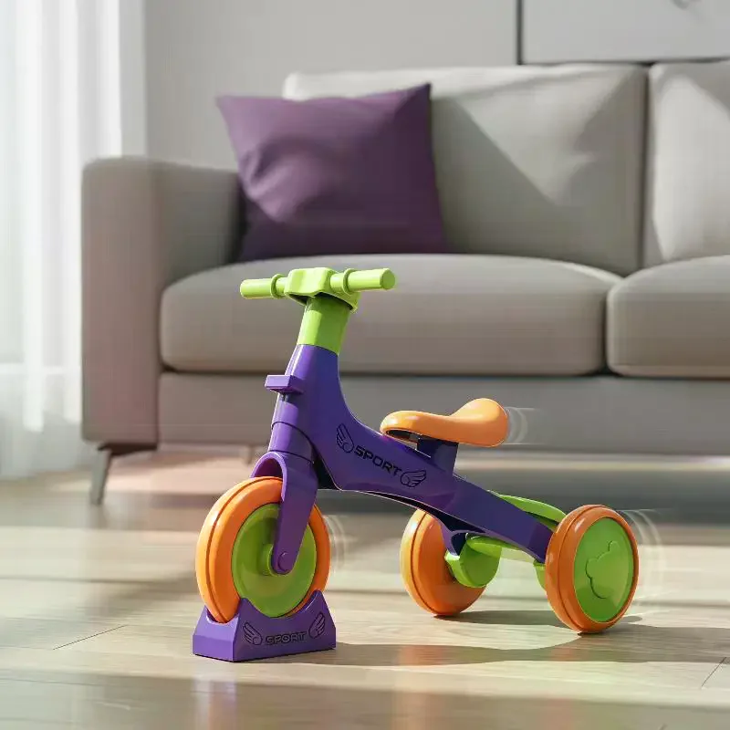 1Pcs Dollhouse Mini Tricycle Simulation Small Bike Model Toys Miniature Home Ornament Dollhouse Accessories view 3