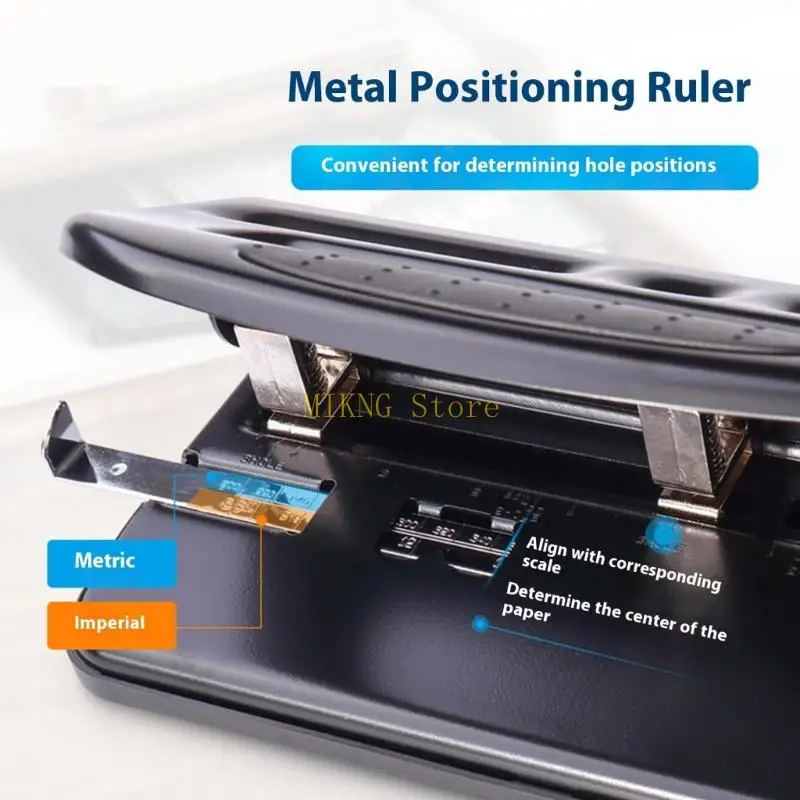 ヘビーデューティー3ホールパンチャー30シート容量調整可能な金属ホールパンチPVCラミネートシートカードストックベストセール