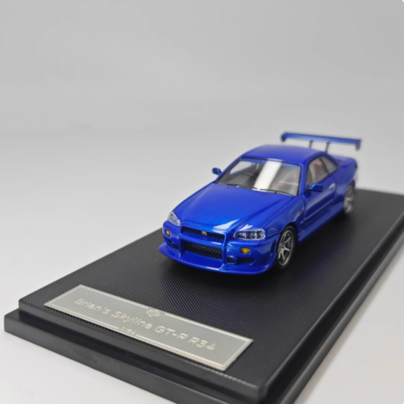 KOD × GFCC 1/64 Scale Skyline GT-R R34 C-West Alloy Car Model