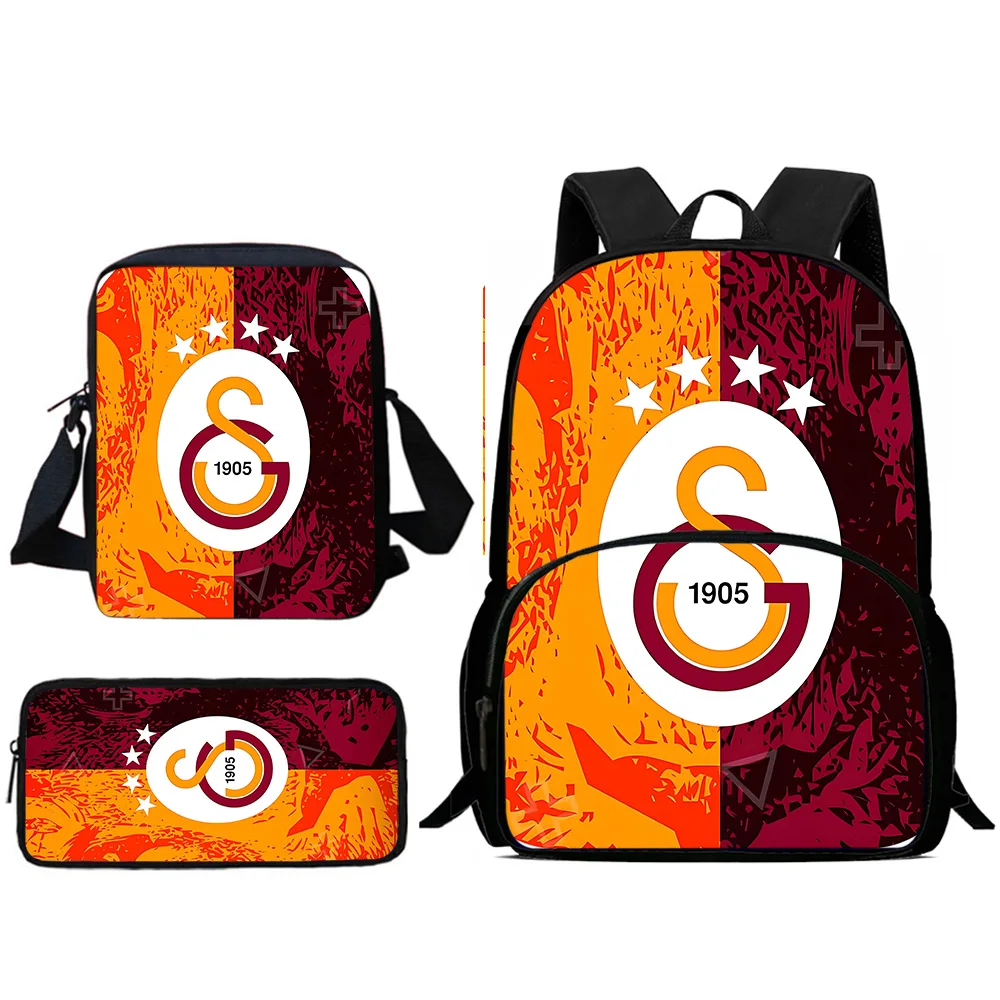 Child Backpacks Football Club G-Galatasarays Shoulder Bag Pencil Case Pupil Large Capacity School Bags for Boys Girls Best Gift