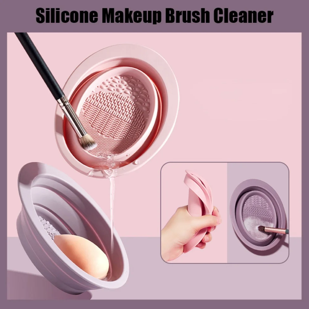 فرشاة تنظيف مكياج قابلة للطي ، نفخة مكياج سيليكون ، أداة تنظيف ، غسل البيض ، إكسسوارات تجميل #6