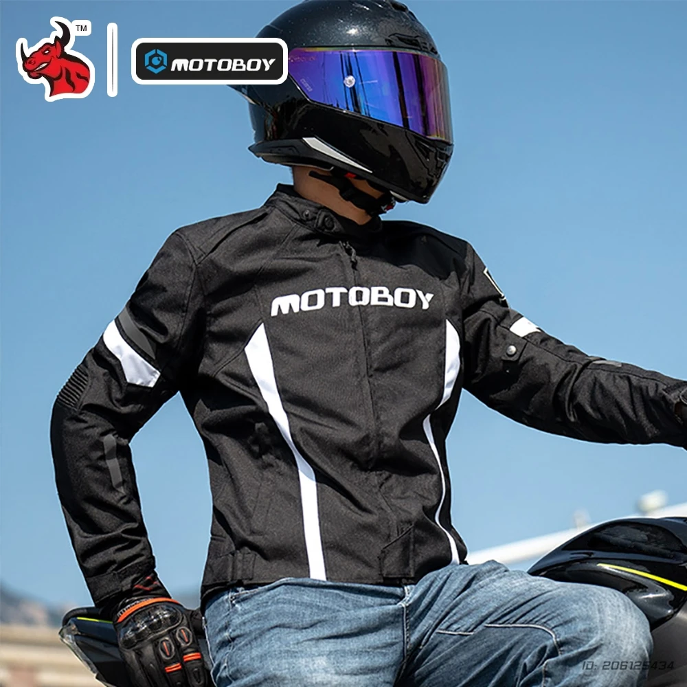 

Men's Motorcycle Jacket Lightweight Breathable Motorbike Riding Jacket Wear-resistant Anti-drop Motorcycle Clothing All Season