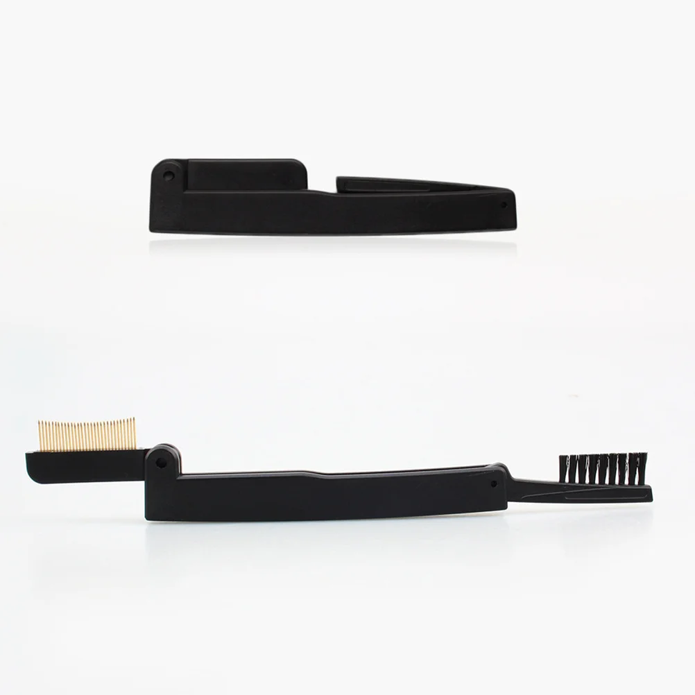 فرشاة حواجب مزدوجة الجانب قابلة للطي، أداة مكياج لفصل الرموش بعد الشباك، ماسكارا سهلة الحمل أثناء السفر