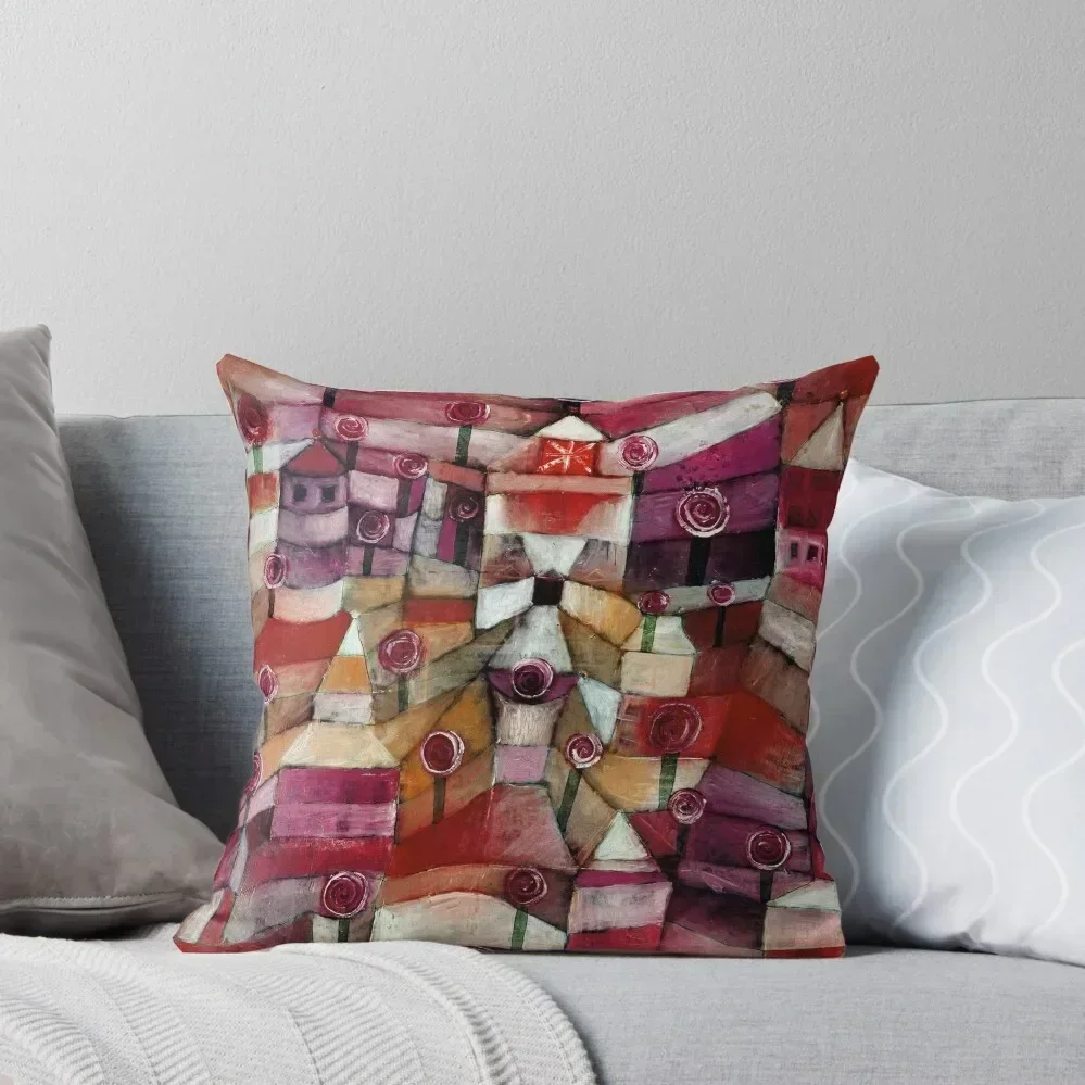 

Rose Garden, Paul Klee Throw Pillow Pillowcases Cushion Covers Sofa Room decorating items pillow