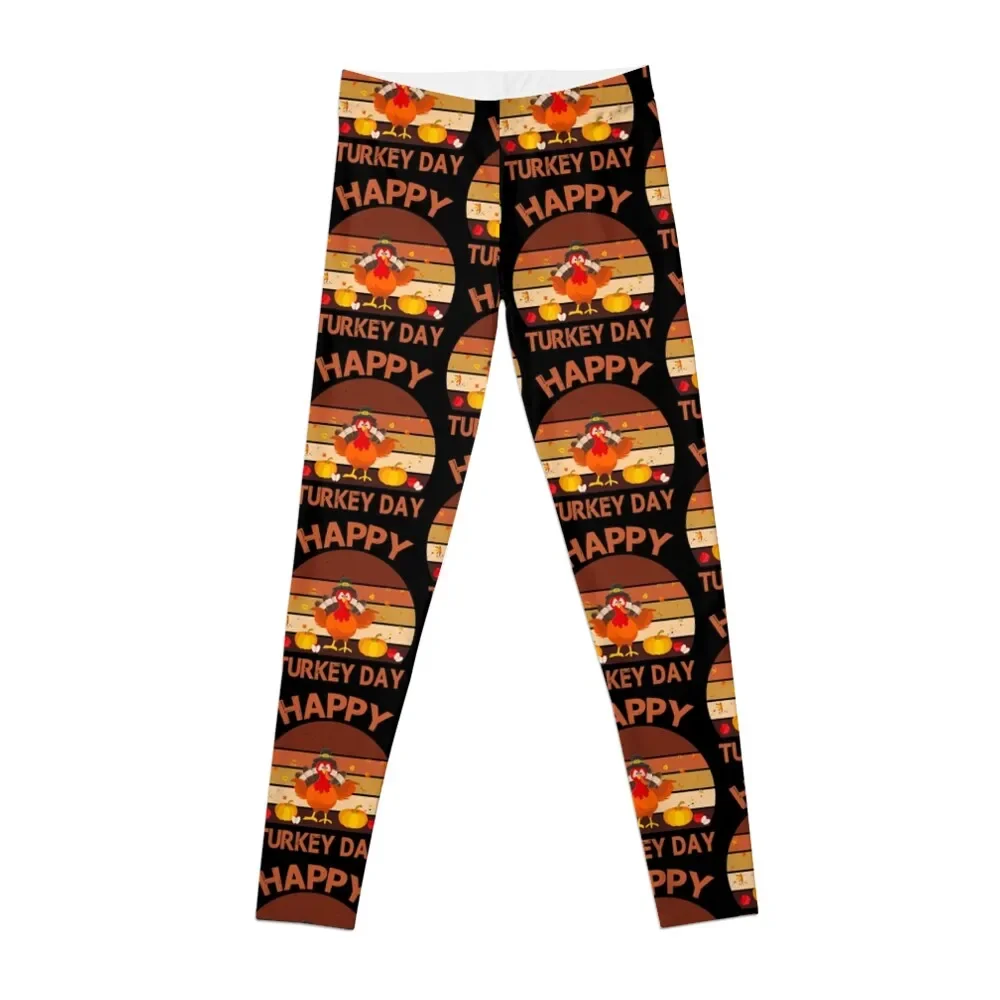 

Happy Turkey Day Shirts For Women Funny Thanksgiving Men Leggings Legging sexy woman Sports female Womens Leggings