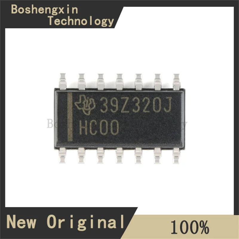 10개 SN74HC00DR 4채널, 2입력, 2V ~ 6V 5.2mA 드라이브 강도 NAND 게이트 SOIC-14 SN74HC00DR