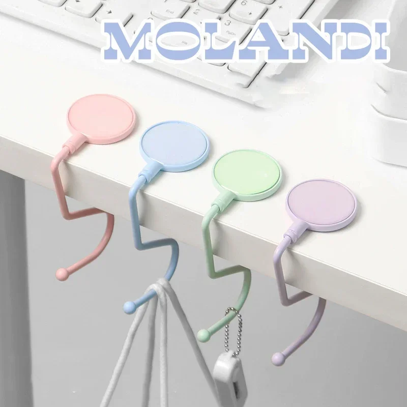 

Morandi Instant Bag Hanger Portable Purse Handbag Hooks Heavy Duty Travel Table Bag Holder Desk Organizers Bag Hanger Office