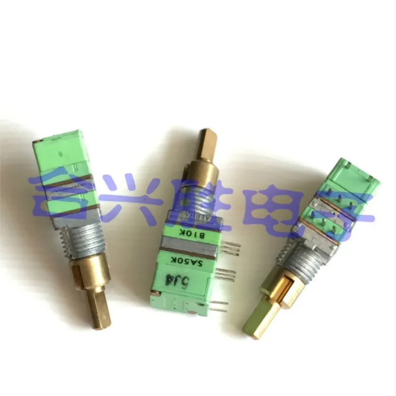 1 Piece Dual Shaft Duplex Precision Potentiometer A50K B10K Walkie-talkie Volume Switch Channel Two-in-one - Image 3
