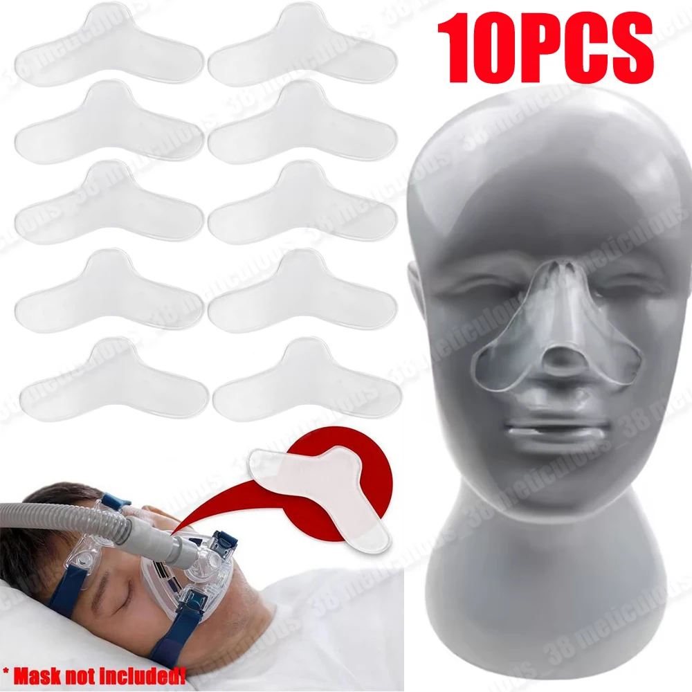 

10 шт. назальные подушечки для маски CPAP, гелевые подушечки для носа, маска для апноэ во сне, удобная подушечка, которую можно обрезать размером, подушечки для большинства масок